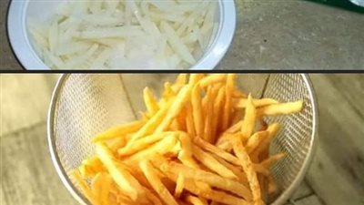 قلي البطاطس بطريقة صحية