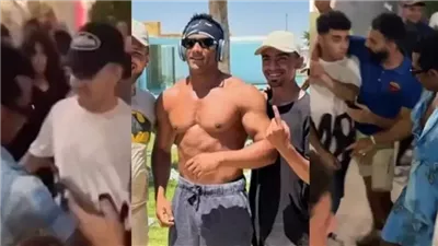 صفعه بقوة.. فيديو “خناقة نص الليل” في الساحل الشمالي بين الفنان محمد رمضان وأحد الشباب