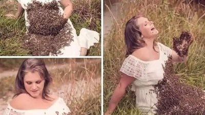 هل تذكرون السيدة الحامل التي غزا النحل بطنها؟ هذا ما حصل بجنينها