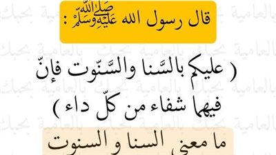 قال رسول الله ﷺ : ( عليكم بالسَّنا والسَّنّوت فإنّ فيهما شفاء من كلّ داء )